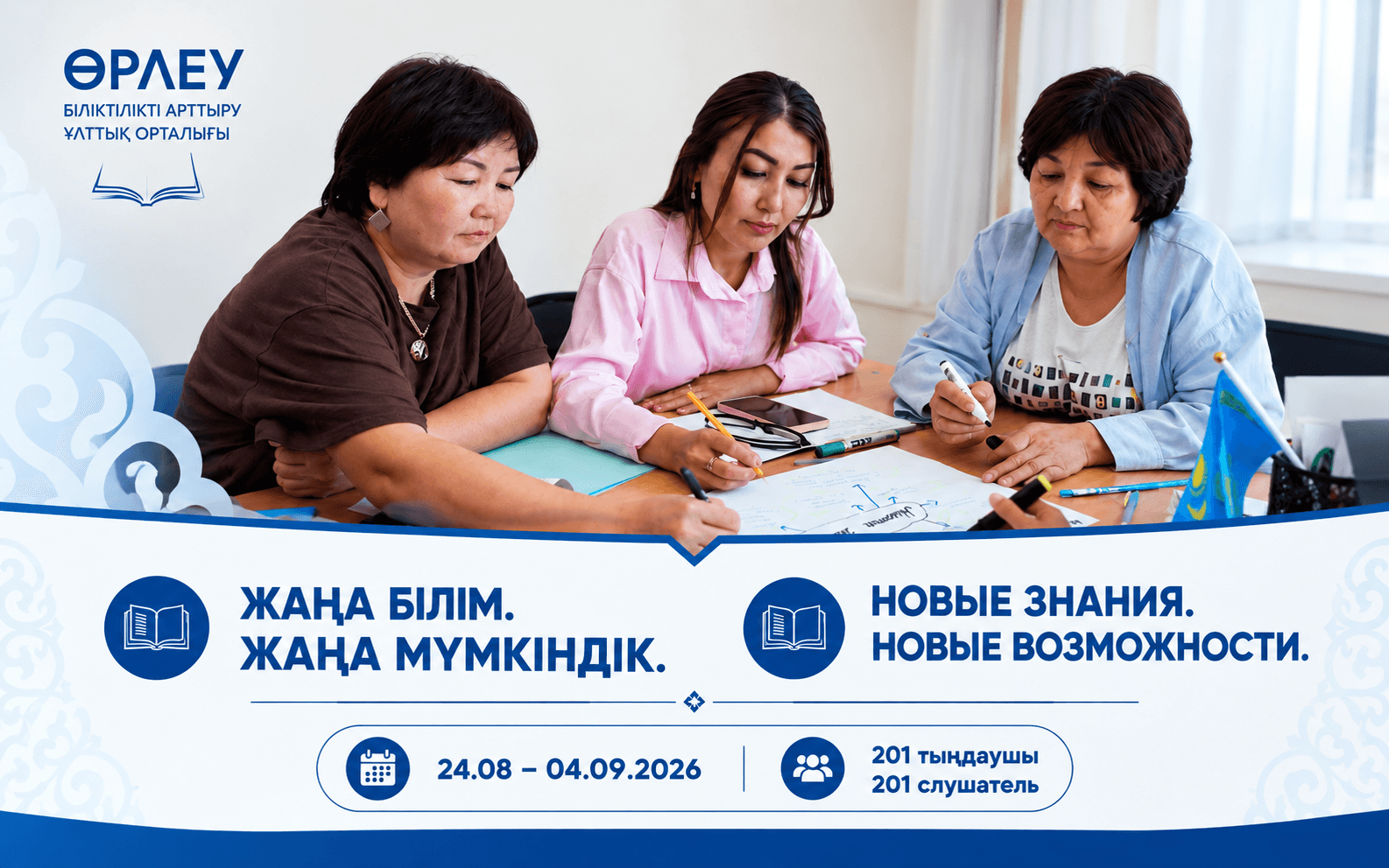В КОСТАНАЙСКОМ ФИЛИАЛЕ «ӨРЛЕУ» ПОВЫСИЛИ КВАЛИФИКАЦИЮ 201 ПЕДАГОГ