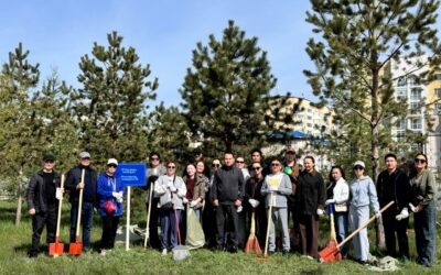 Коллектив «Өрлеу» принял активное участие в республиканской экологической акции «Таза Қазақстан»