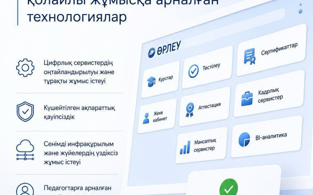«Өрлеудің» цифрлық экожүйесі: қолайлы жұмысқа арналған технологиялар