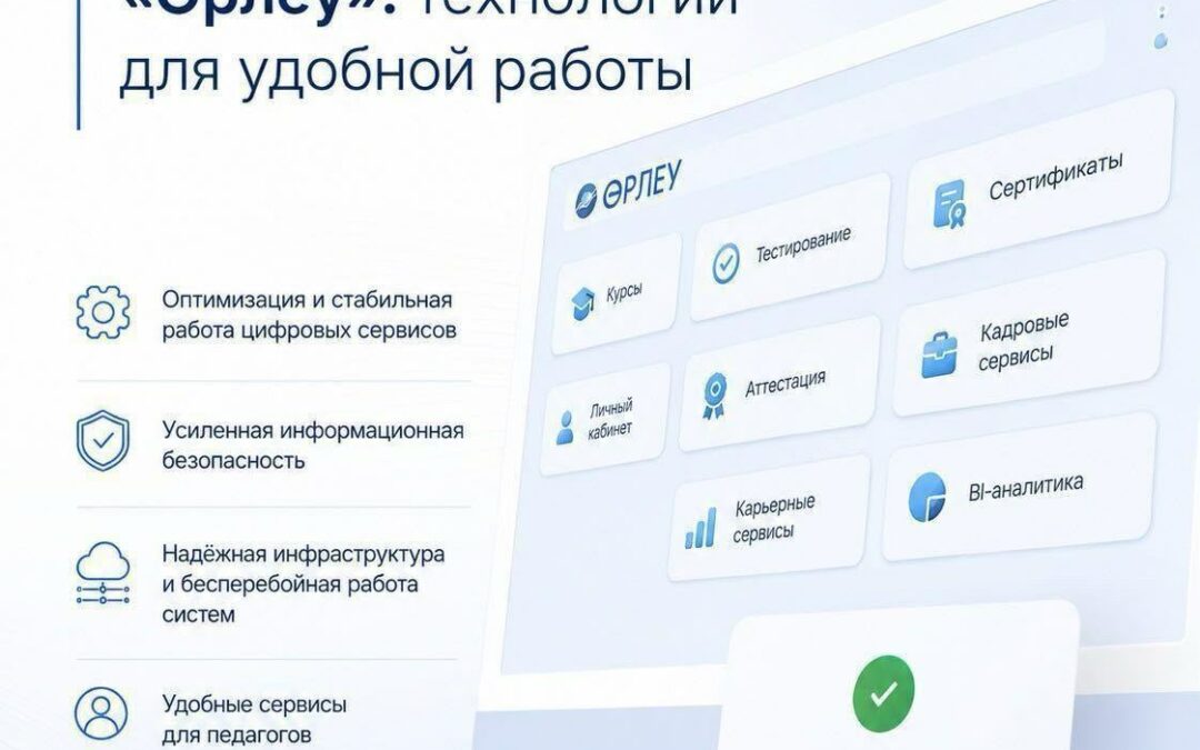 Цифровая экосистема «Өрлеу»: технологии для удобной работы